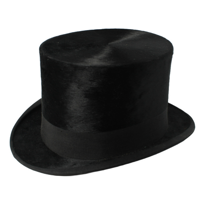 Antique Moleskin Top Hat by Drickson & Co, London - With original box