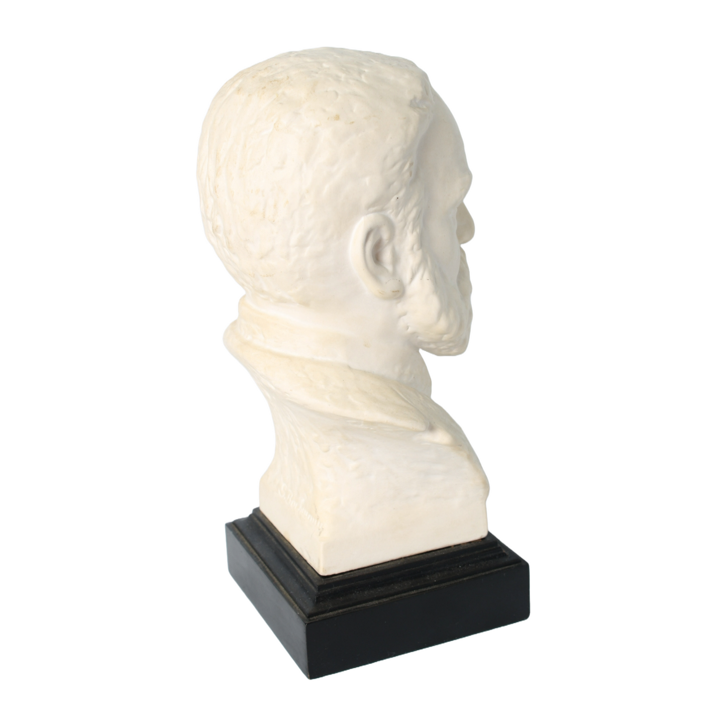 Vintage Goebel Victor Hugo Bust | Bisque Porcelain Sculpture on Black Base