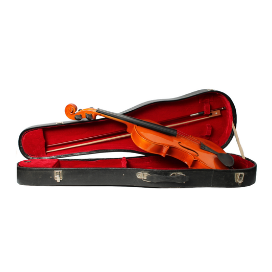Vintage Violin with Bow and Case - Decorative Object - Classic Musical