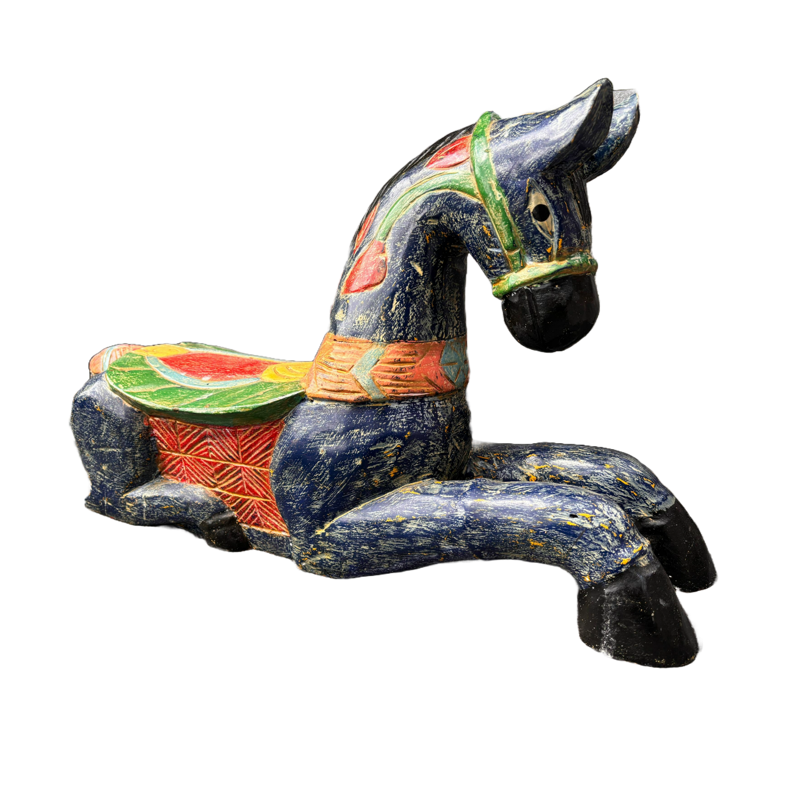 Exquisite Hand-carved Horse Sculpture - An Enchanting Gift! - Rajasthani