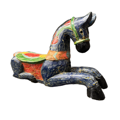 Exquisite Hand-carved Horse Sculpture - An Enchanting Gift! - Rajasthani