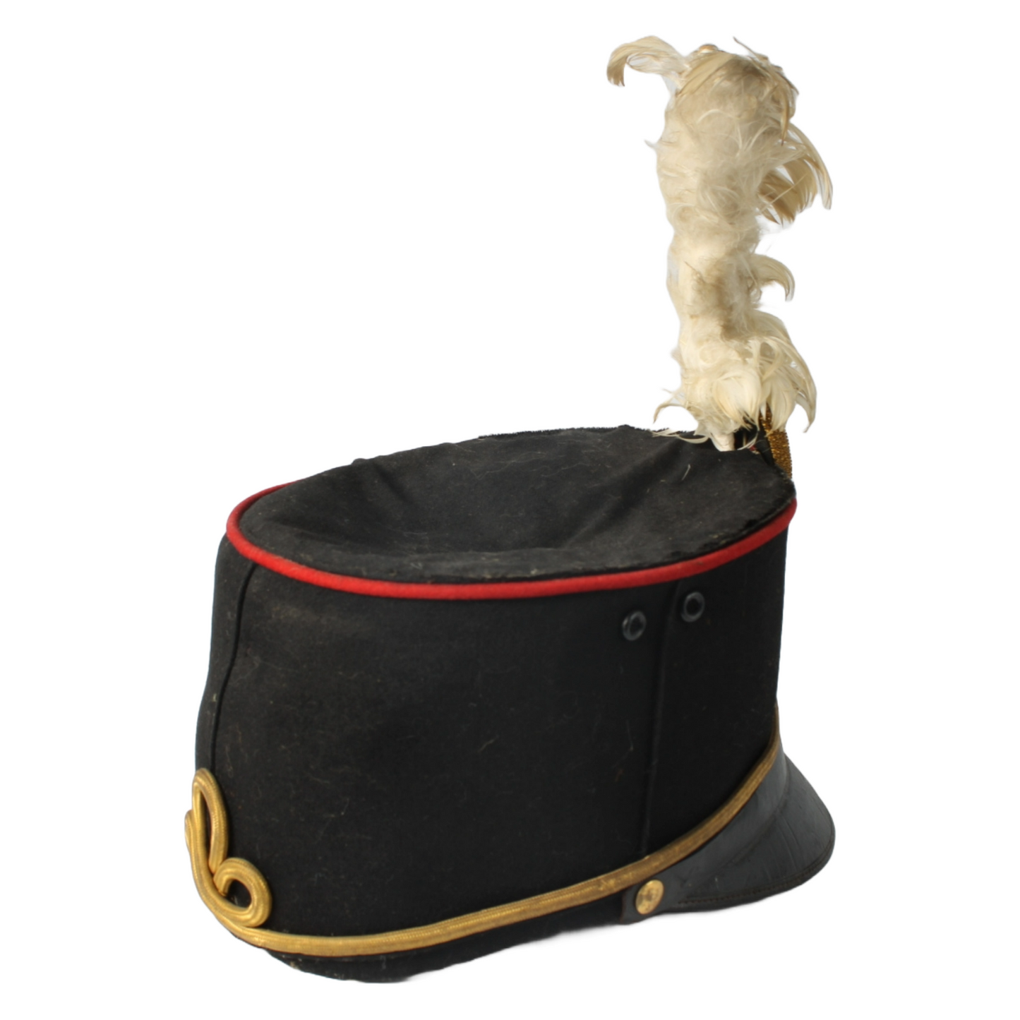 Antique KNIL Kepi with White Plume, Dutch Colonial Army, 1900-1940, Rare Collect