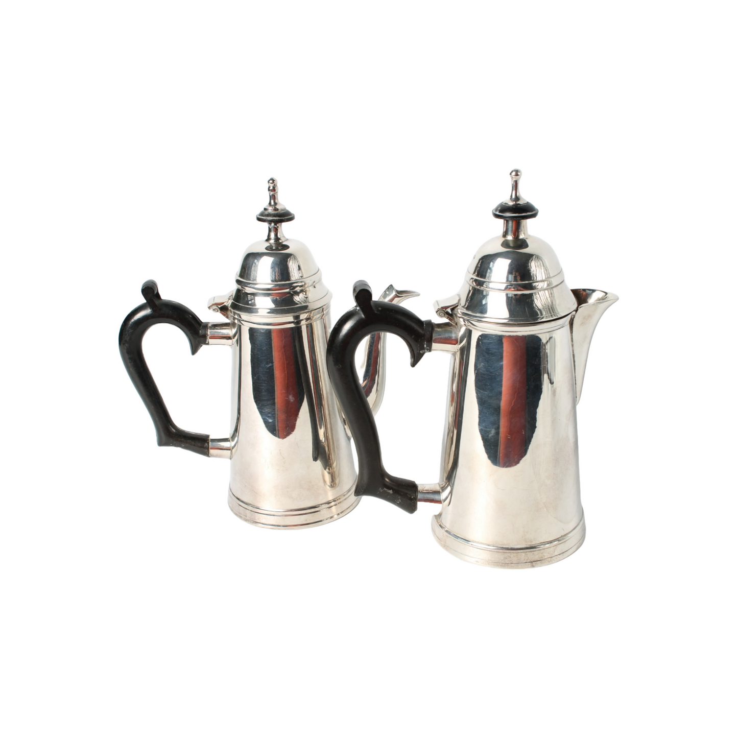 Elegant vintage silver-plated coffee pot set | Classic teapots | Antique coffee