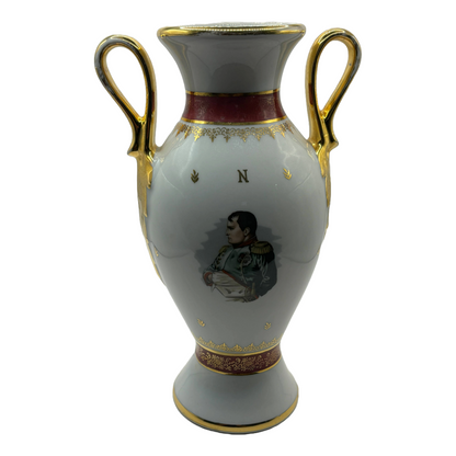 Stunning FD Chauvigny Luxe Porcelain Vase - Napoleon and Josephine - 23.5 cm Tal