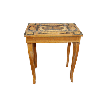 Italian Craftsmanship with this Stunning Handcrafted Inlaid Table, Complete with