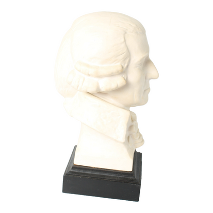 Vintage Goebel Joseph Haydn Bust | Bisque Porcelain Sculpture on Black Base