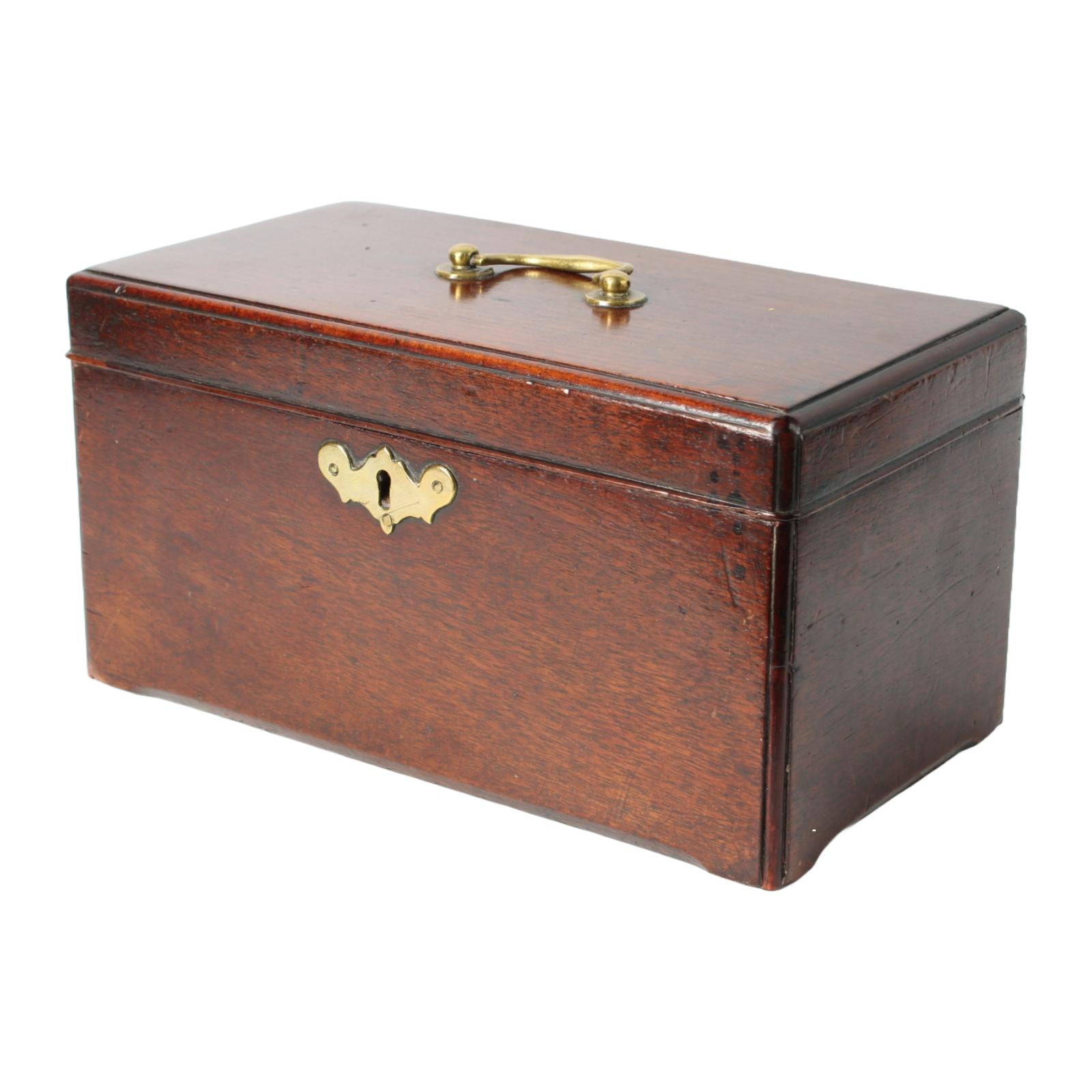 Antique Wooden Box – 19th Century Tea or Tobacco Caddy with Compartments – Class