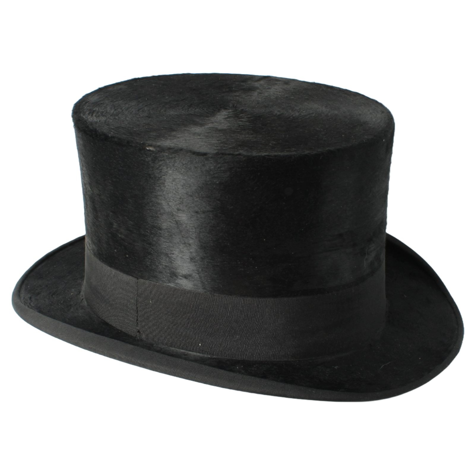 Antique Moleskin Top Hat by Joh. v. d. Sluijs, Utrecht – Early 20th Century