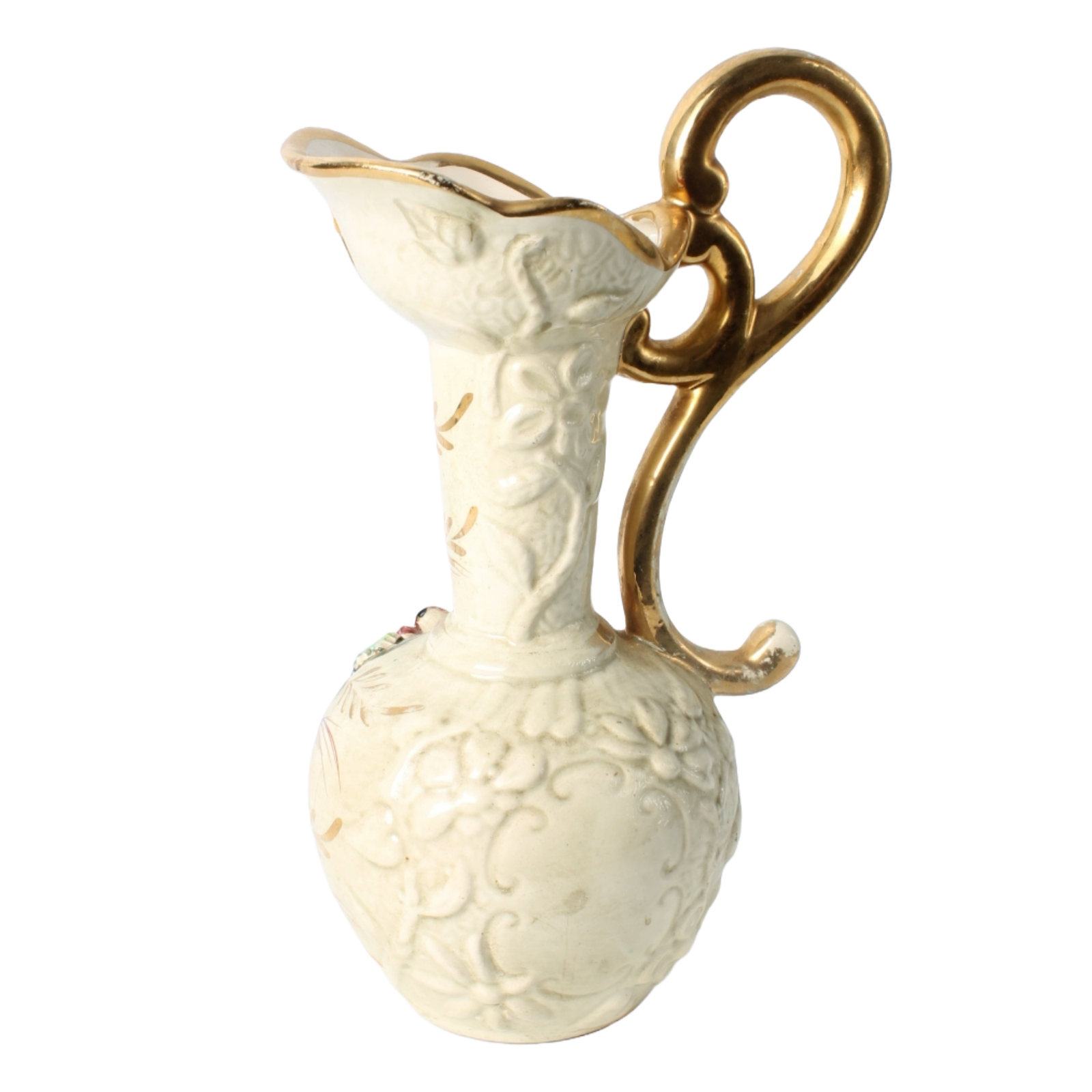 Hand-Painted Belgian Decorative Pitcher – Hubert Bequet Ceramic Art