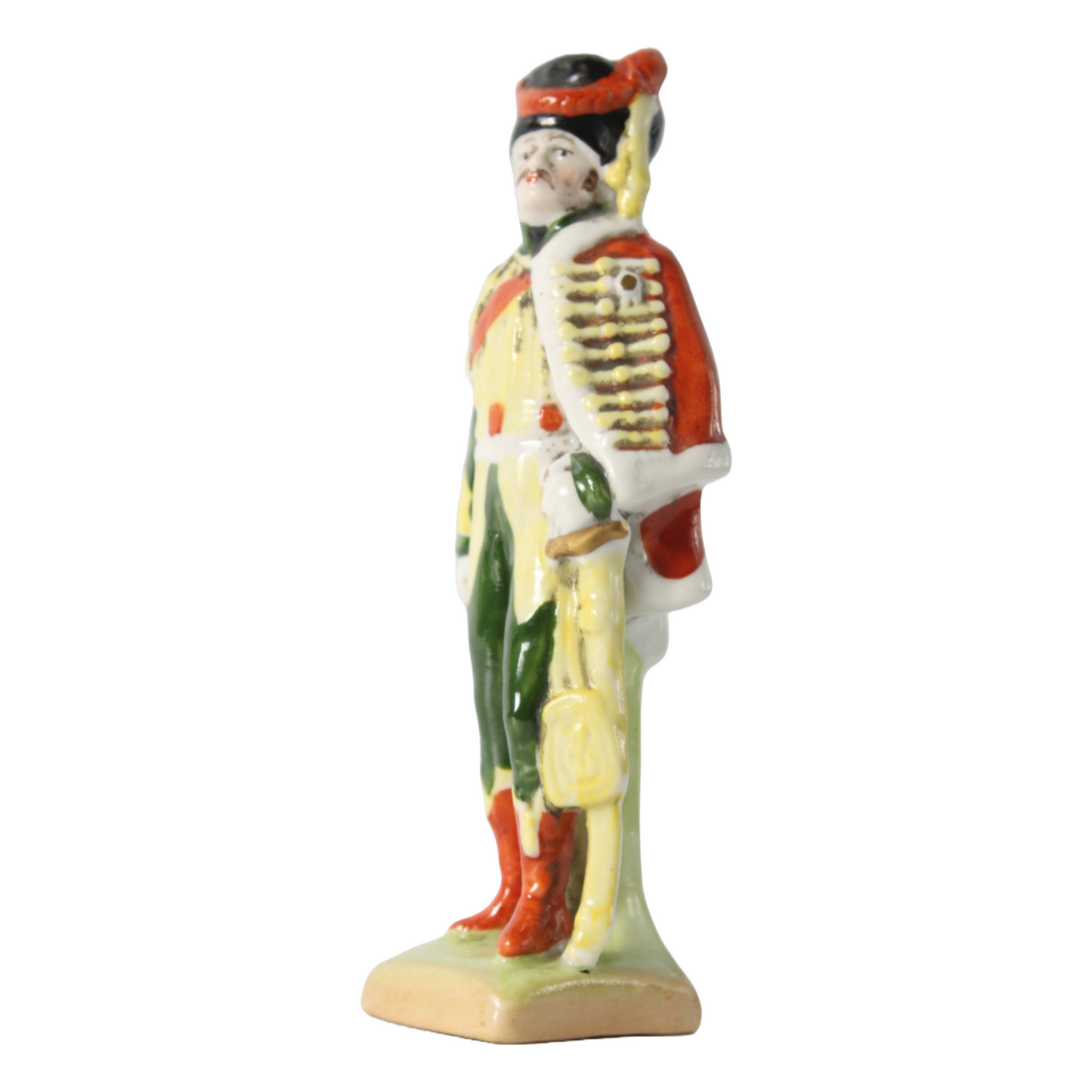 Hand Painted Porcelain Figure of Napoleonic Officer, Kister Scheibe Alsbach, 192