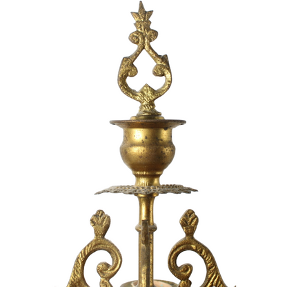 Exclusive Antique Mantel Clock Set with Candelabras by "Gussinklo Utrecht"