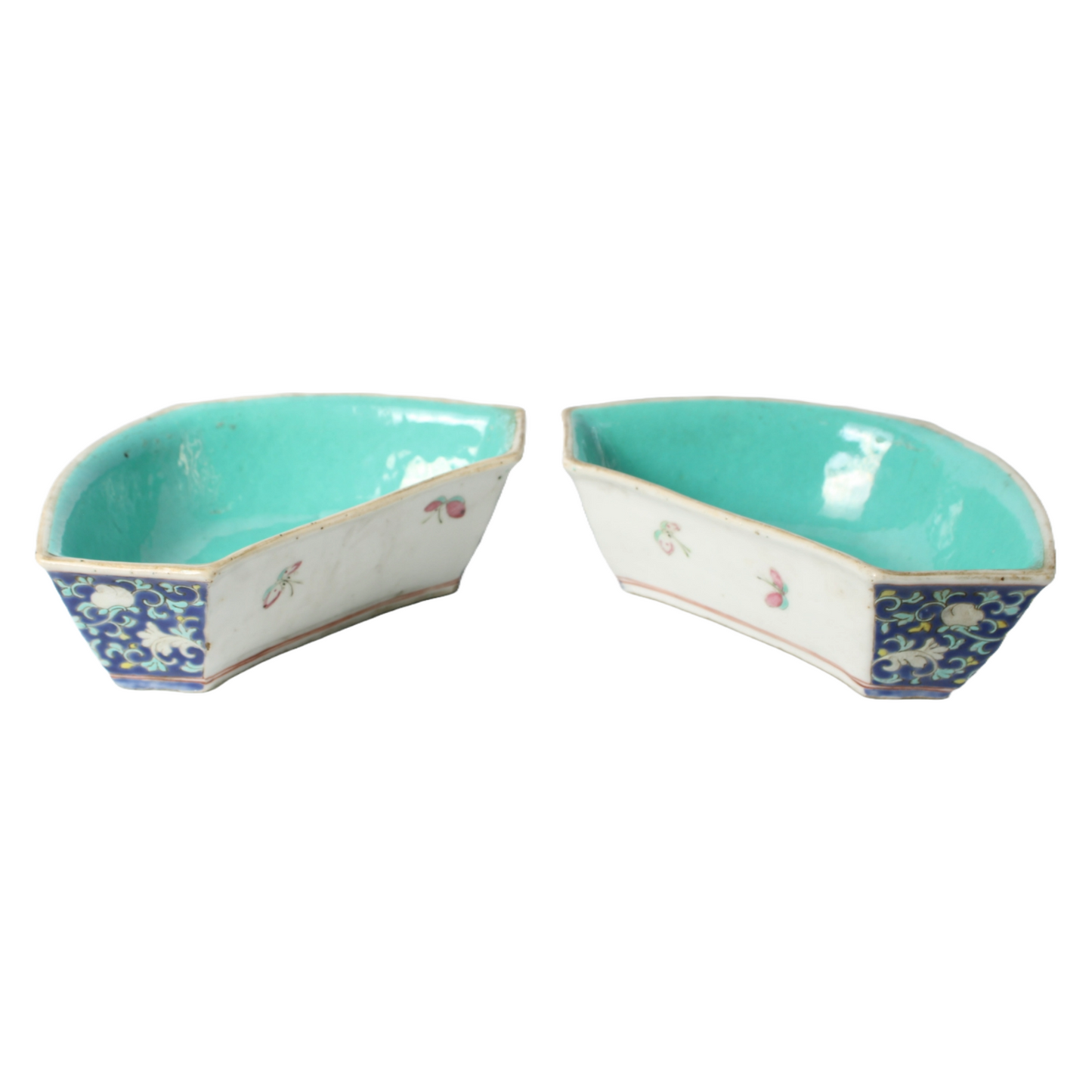 Antique Chinese Serving Bowls | 18th-19th Century Qing Dynasty Porcelain |