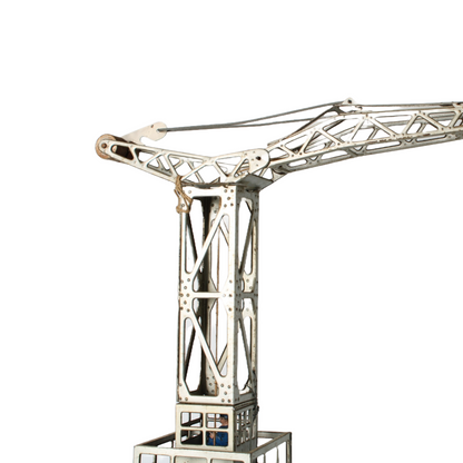 Rare Joustra Toy Crane from France ca. 1950–1965 | Mechanical Metal Crane