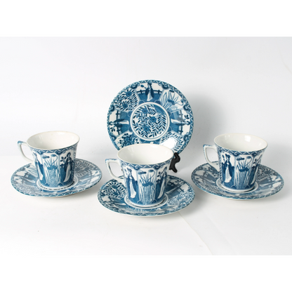 Beautiful 18th-Century Chinese Export Porcelain Cup and Saucer Set | Antique