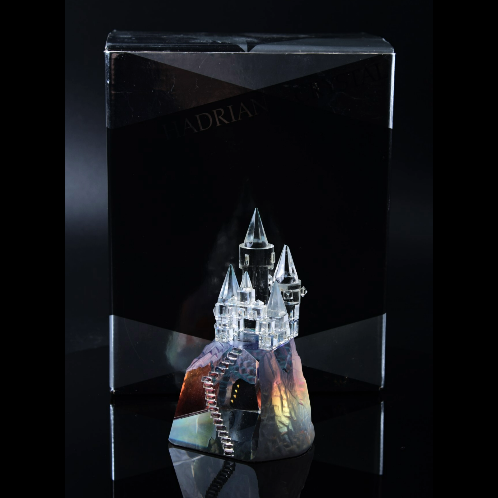 Vintage Crystal Castle by Hadrian Crystal - Timeless Collectible - Unique Glass