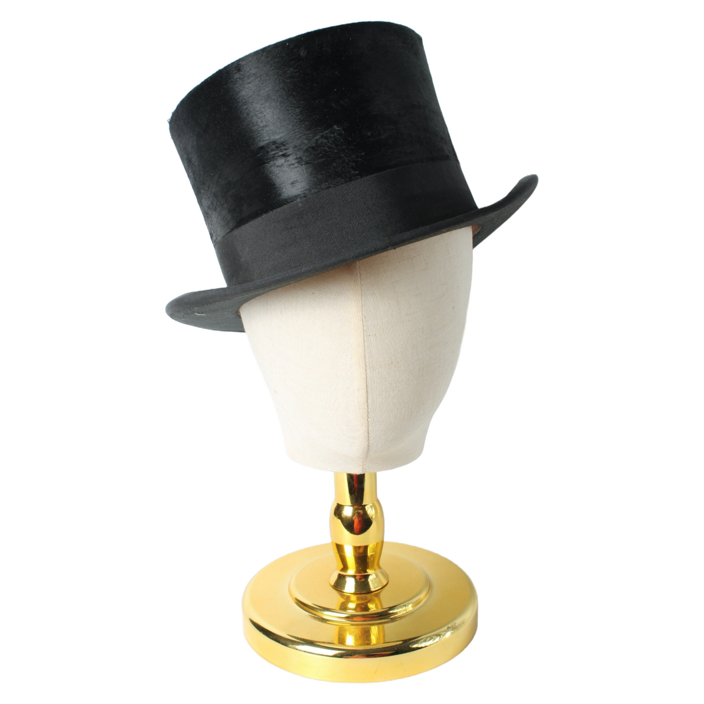 Antique Moleskin Top Hat by Joh. v. d. Sluijs, Utrecht – Early 20th Century