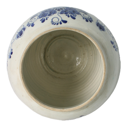 Antique Tobacco Jar VARINAS | Oldenkott Weesp Aº 1760 | Delft Blue Pottery with