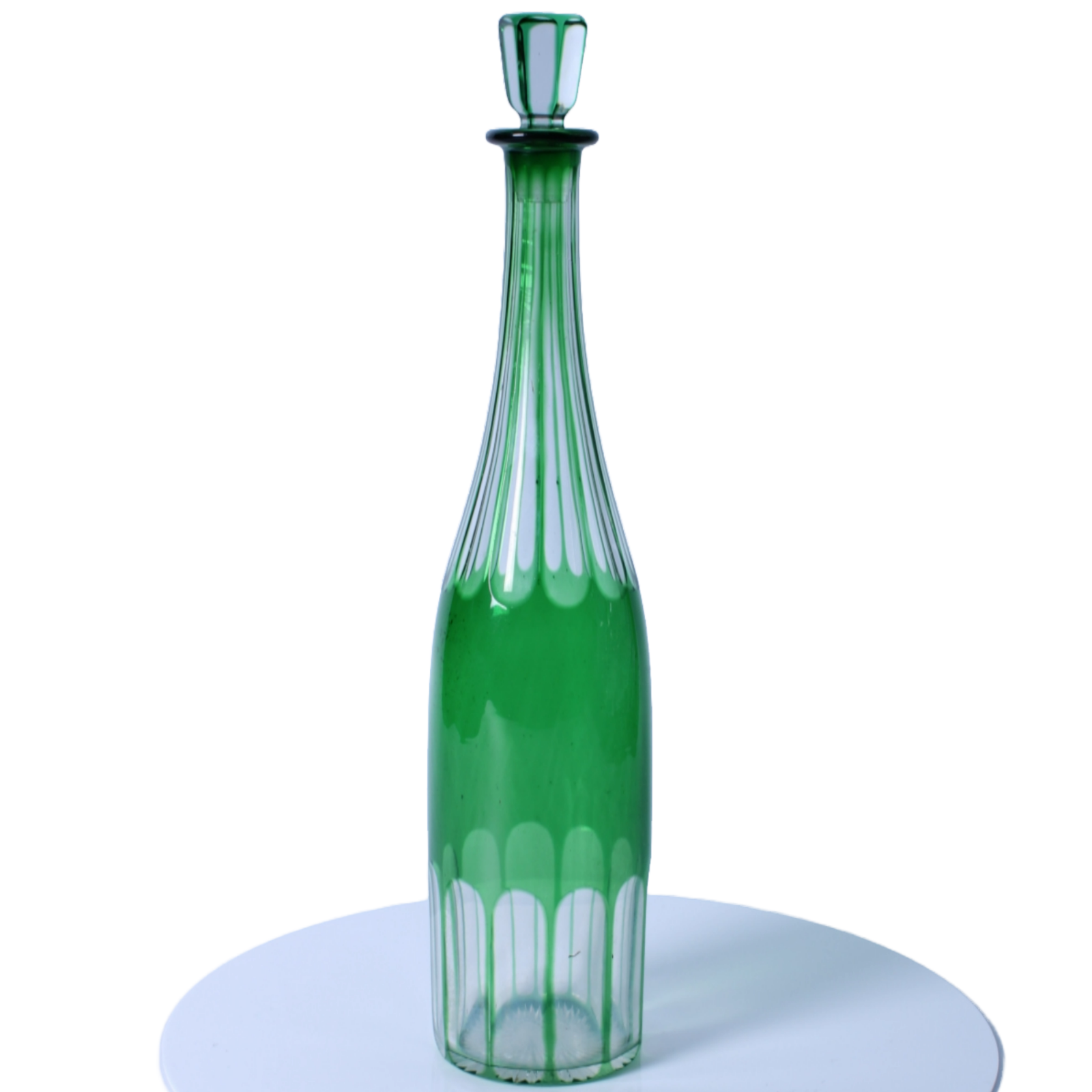 Beautiful 1920s Carafe by Maison Saint Louis Overlay