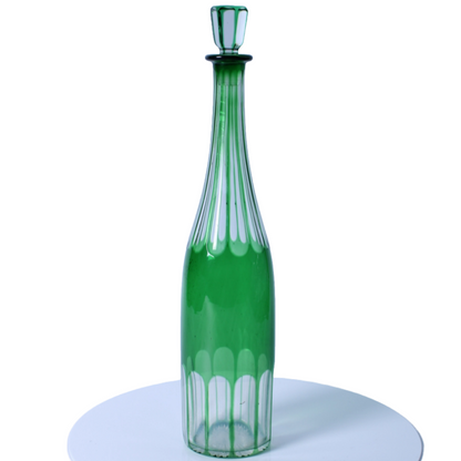 Beautiful 1920s Carafe by Maison Saint Louis Overlay