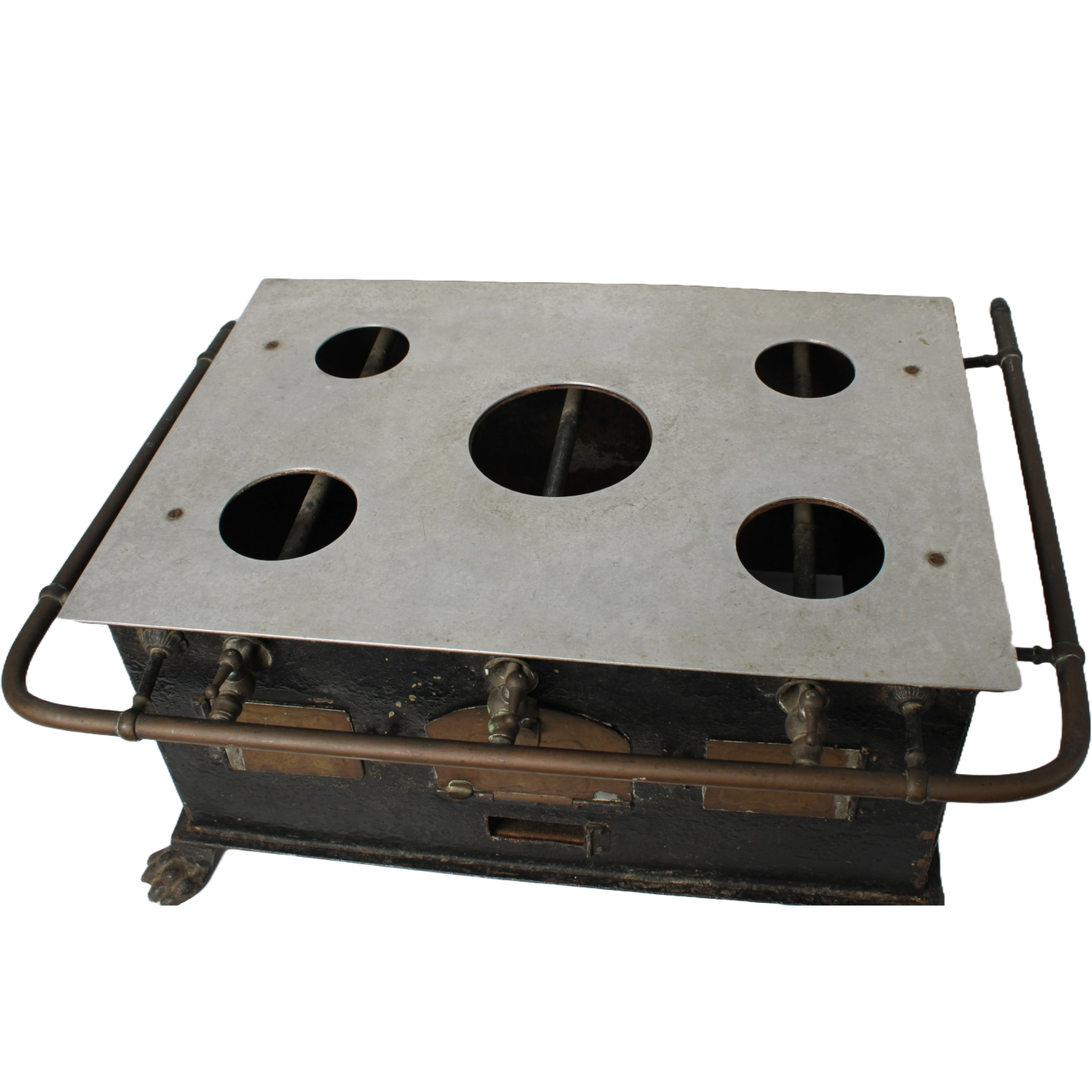 Rare Antique Toy Stove with Claw Feet and Pans ca. 1900–1925 | 22 cm / 8.66 inch