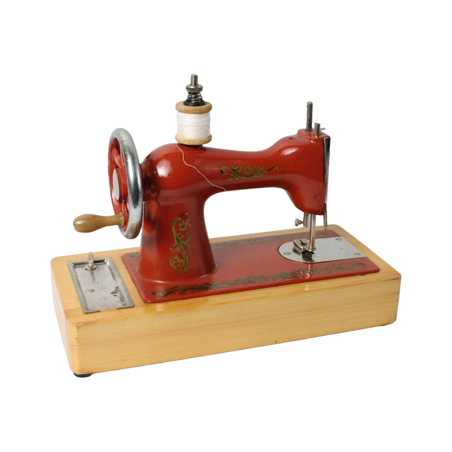 Vintage Orsha Children's Sewing Machine with Original Box - USSR Collectible