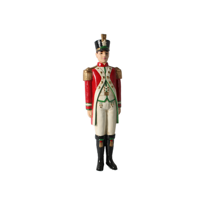 Antique Cast Iron Military Officer Figurine, 40 cm Tall, Decorative & Historical