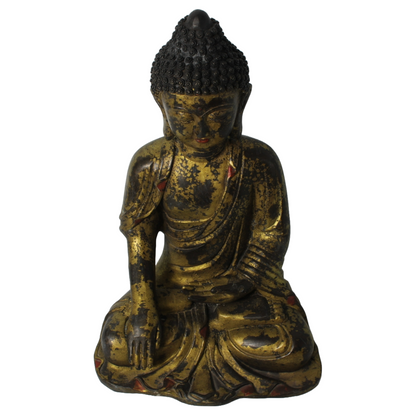 Antique Chinese Gilt Bronze Buddha Statue | Ming Xuande Mark |