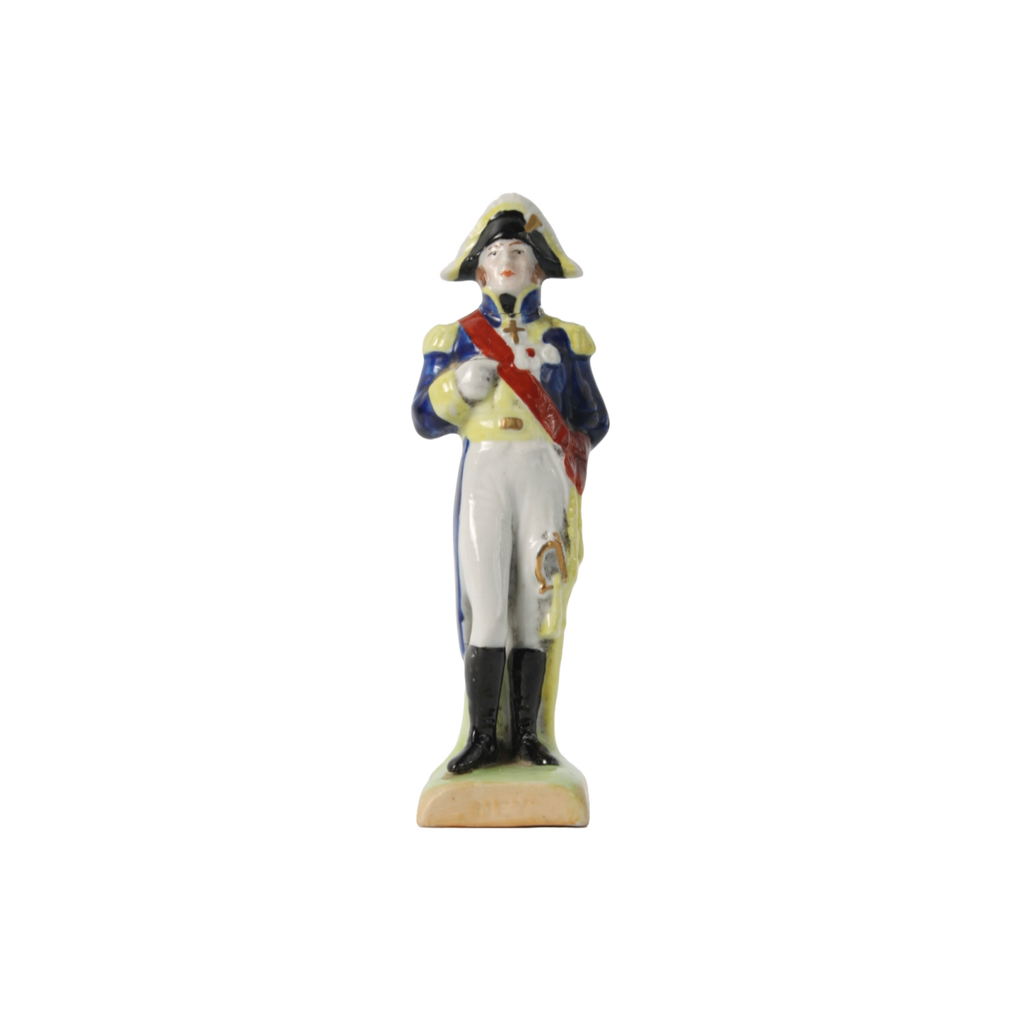 Hand-Painted Porcelain Figurine of Marshal Michel Ney by Kister Scheibe Alsbach,