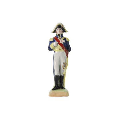 Hand-Painted Porcelain Figurine of Marshal Michel Ney by Kister Scheibe Alsbach,
