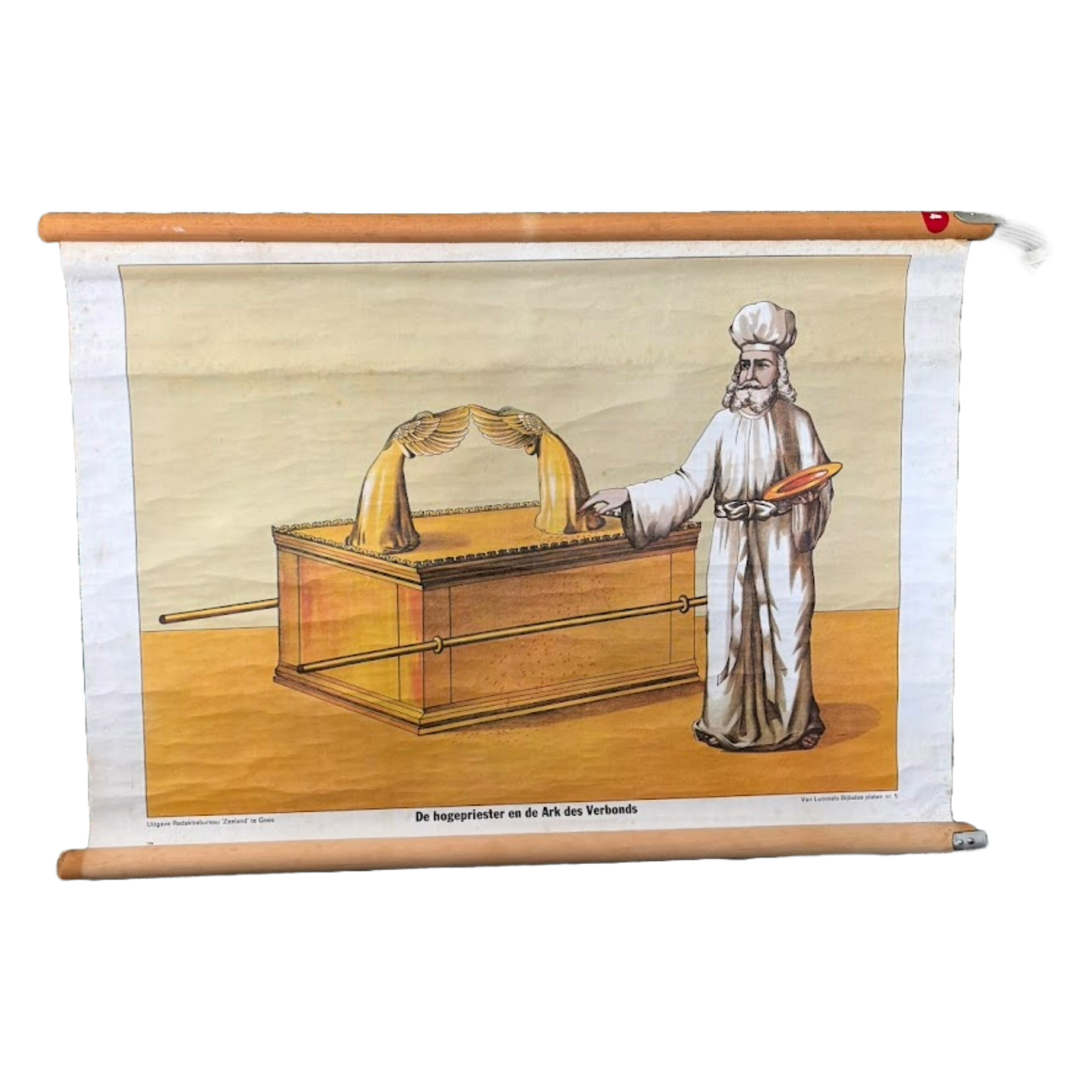 Antique School Chart “High Priest and Ark of the Covenant”
