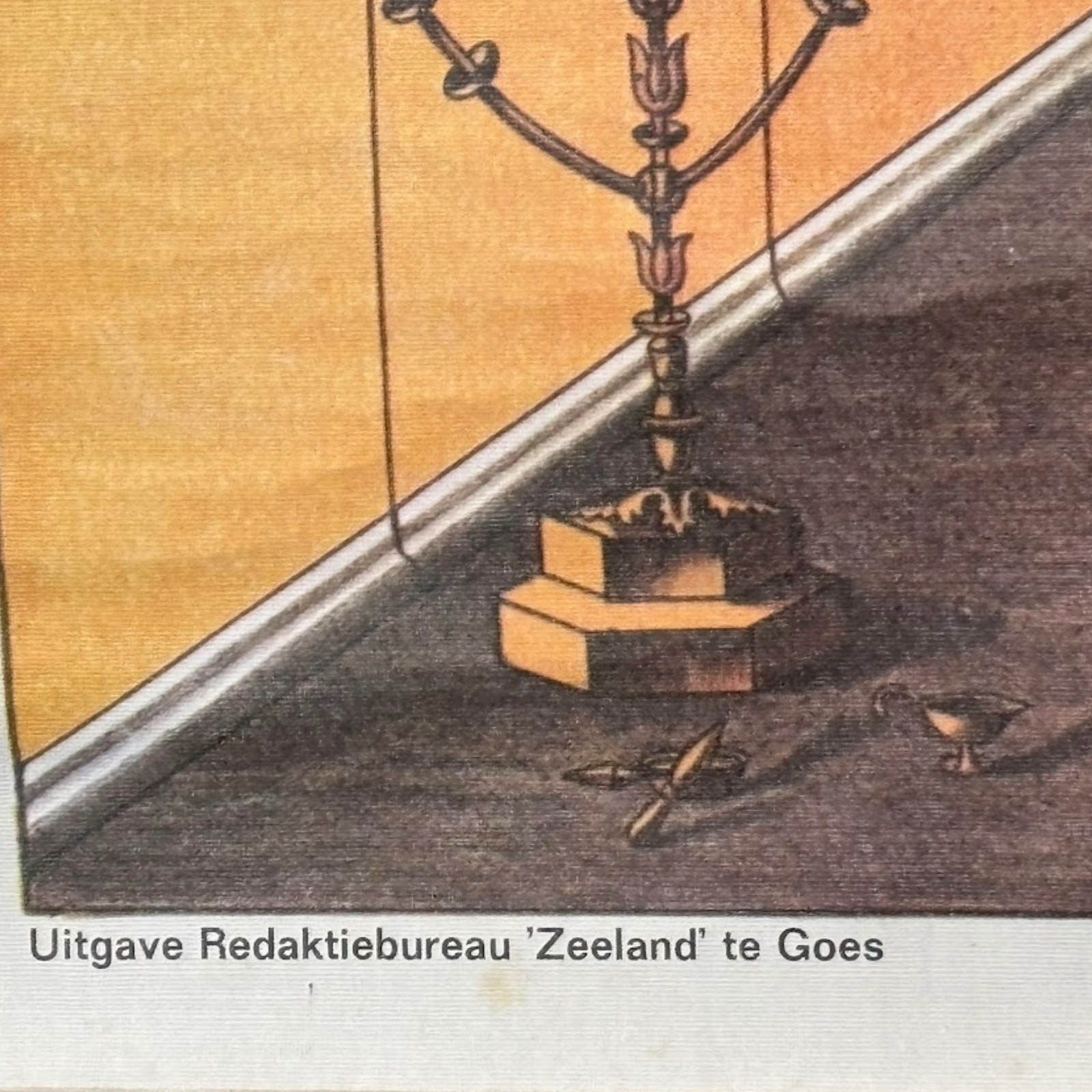 Antique Dutch School Chart “The Tabernacle from Within”