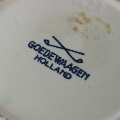 Antique TOEBACK Tobacco Jar | Goedewaagen Holland | Delft Blue Pottery