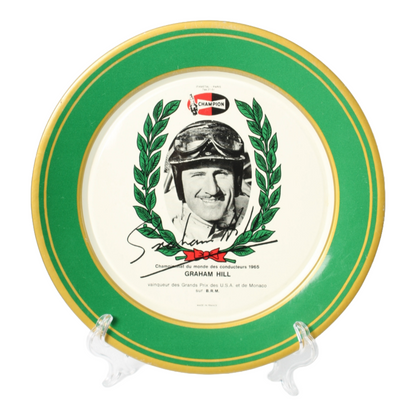Set of Six 1965 Motorsport World Champion Commemorative Plates - IFA Metal