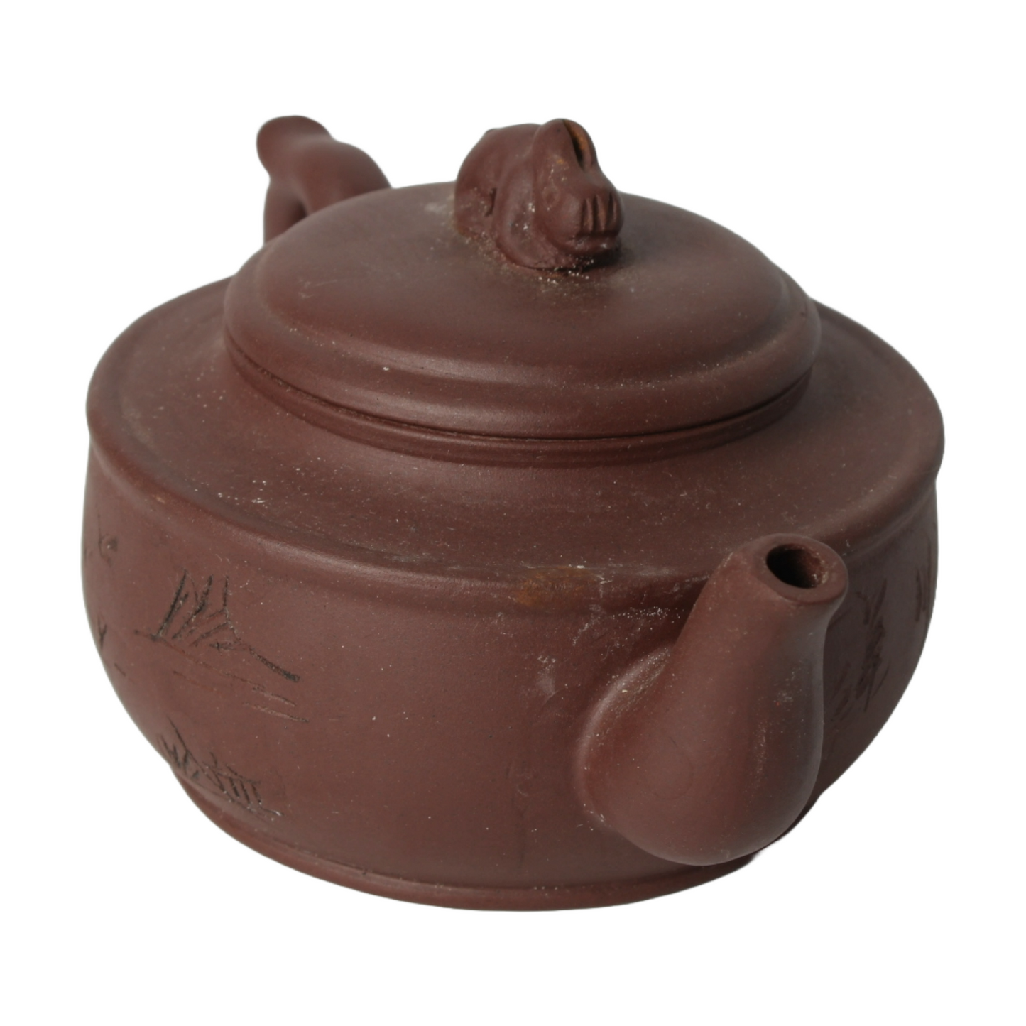 Antique Chinese Yixing Teapot | 20th-Century Zisha Clay | Traditional Handmade