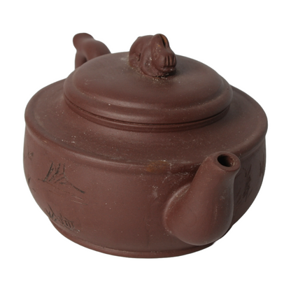 Antique Chinese Yixing Teapot | 20th-Century Zisha Clay | Traditional Handmade