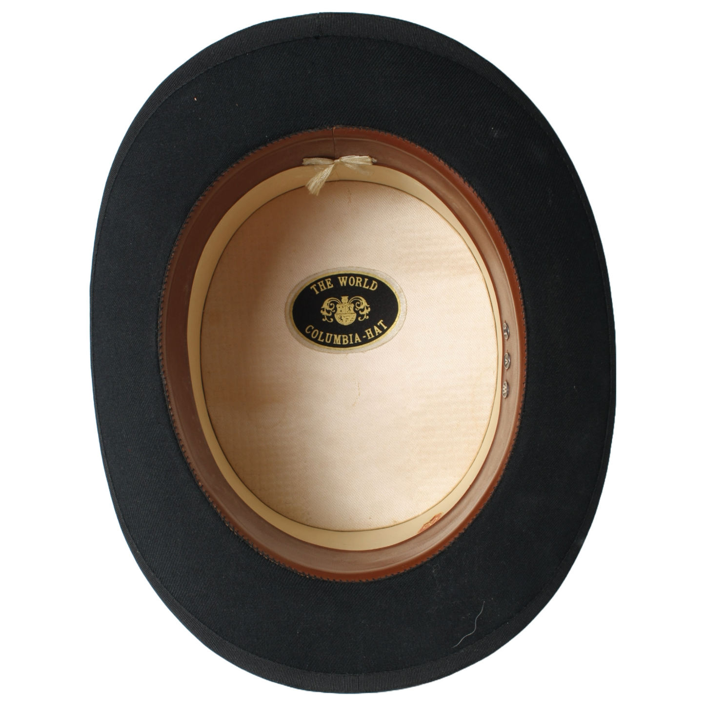 Antique Moleskin Top Hat with Original Storage Case & Detachable Cuffs