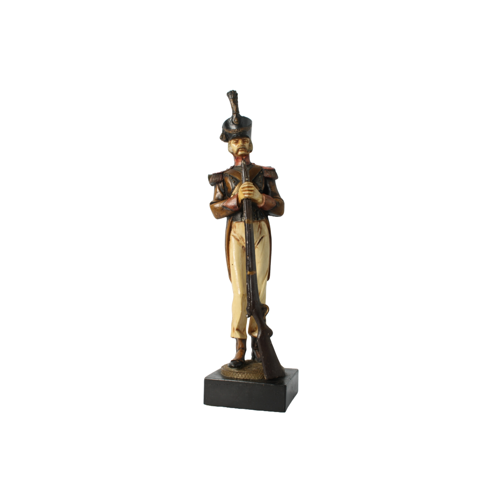 Hand-Painted Soldier Figurine by S. Pazopoulou, Greek Maker