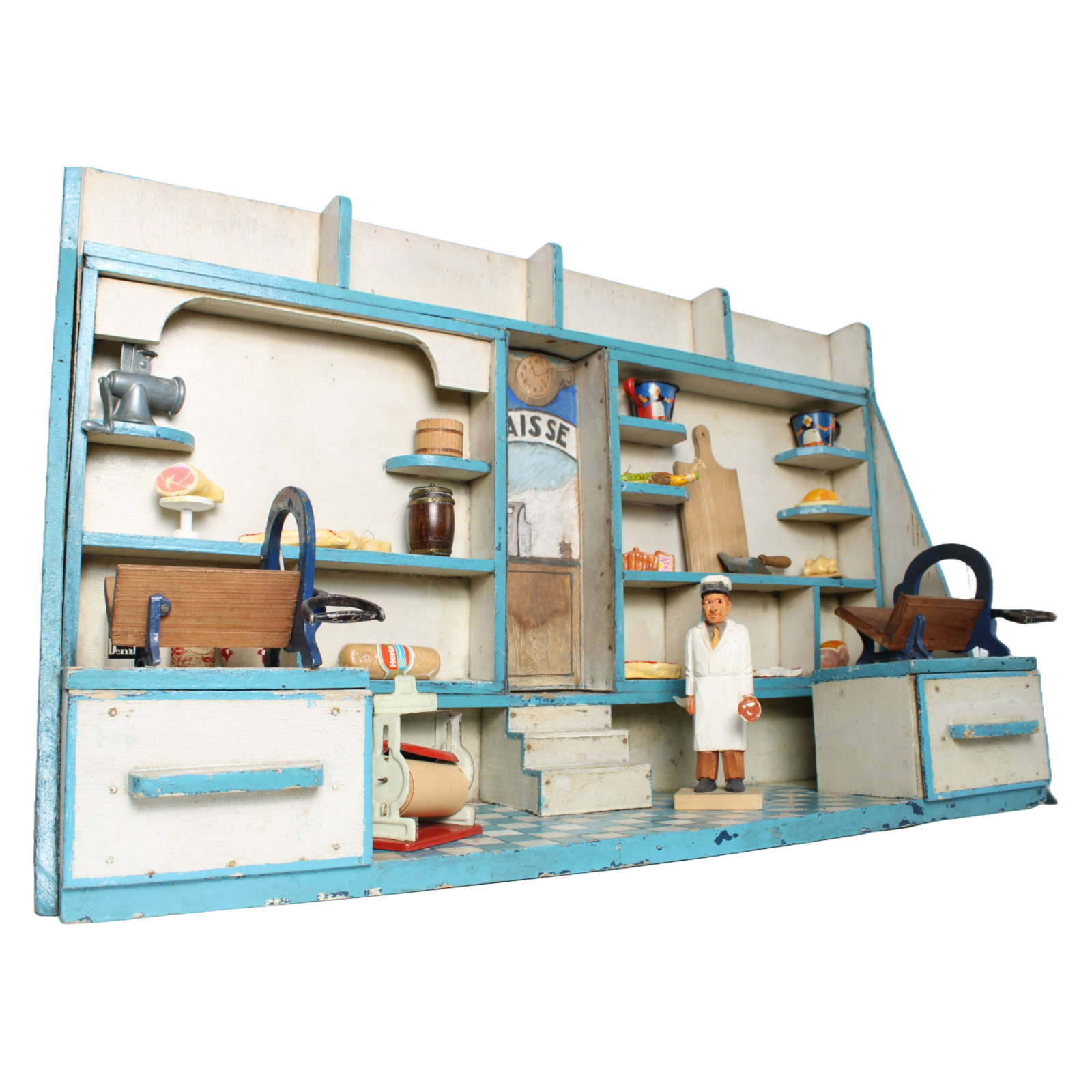Rare Antique Miniature Butcher Shop from 1920–1950 | Diorama Toy Store