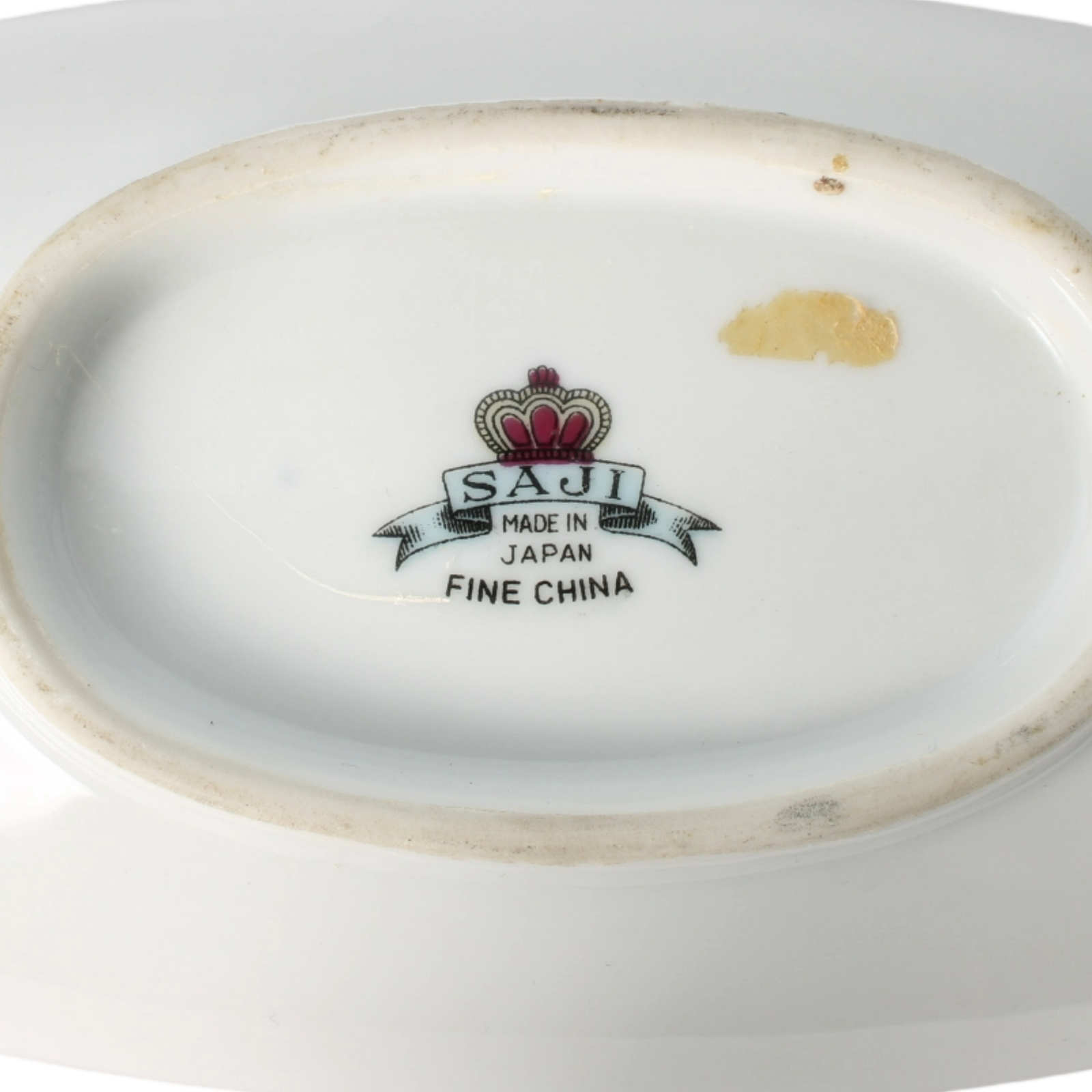 Vintage Saji Japan Fine China Rose Pattern Serving Set with Gold Trim - 4-Piece