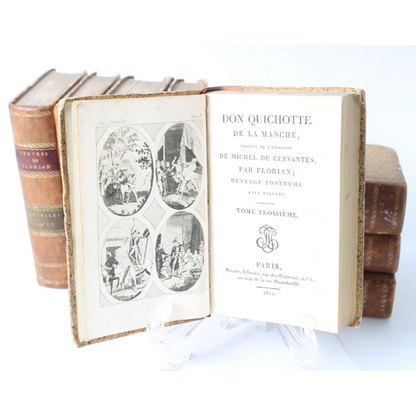 Complete Set of 8 Antique Books by Jean-Pierre Claris de Florian (1810-1816)