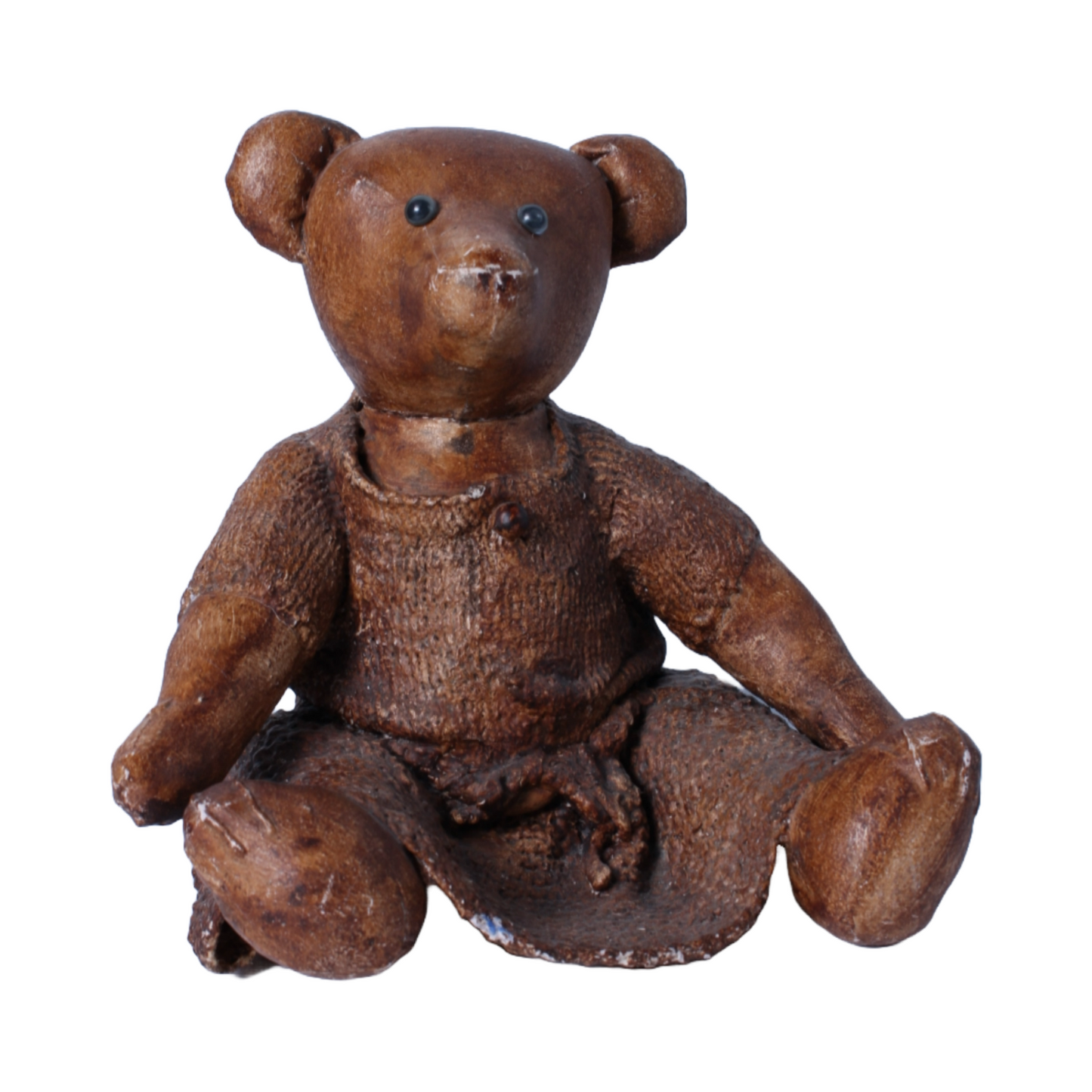 Bronze-Colored Teddy Bear - Handmade in England - Sitting 23 cm
