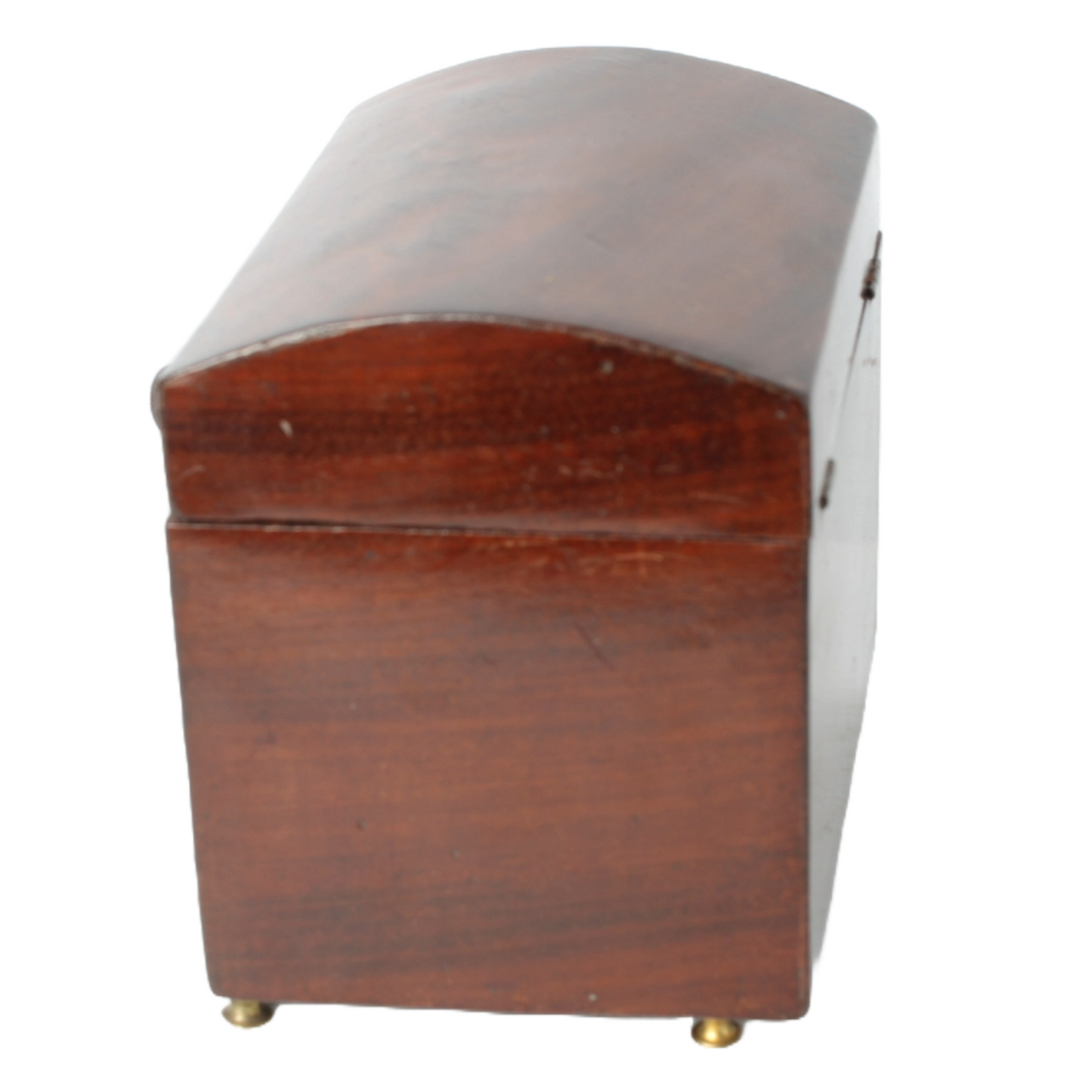 Antique Wooden Box with Curved Lid | Late 19th Century | Tea Tobacco