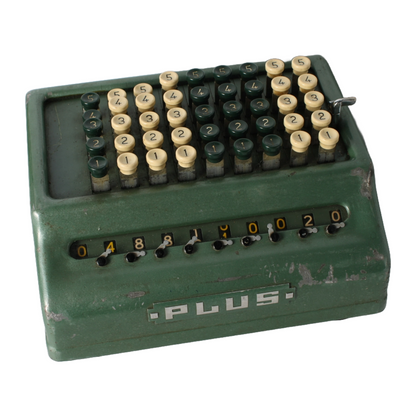 Vintage Mechanical Calculator | Bell Punch "PLUS" Rapid Adder | Model 509/C |