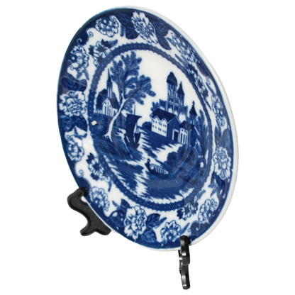 Antique 19th Century Delft Blue Cup & Saucer | Dutch Porcelain