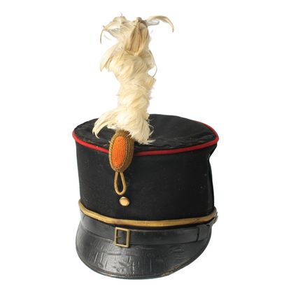 Antique KNIL Kepi with White Plume, Dutch Colonial Army, 1900-1940, Rare Collect