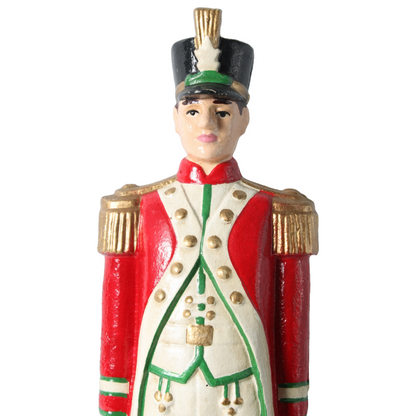Antique Cast Iron Military Officer Figurine, 40 cm Tall, Decorative & Historical