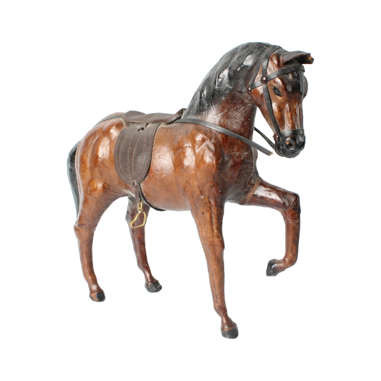 Rare Vintage Leather Horse - Handmade Collectors Item