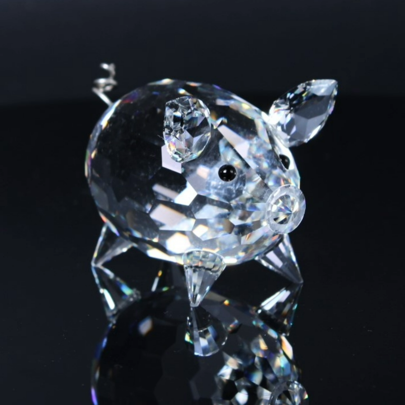 Swarovski Crystal Pig Mini 10028 Box