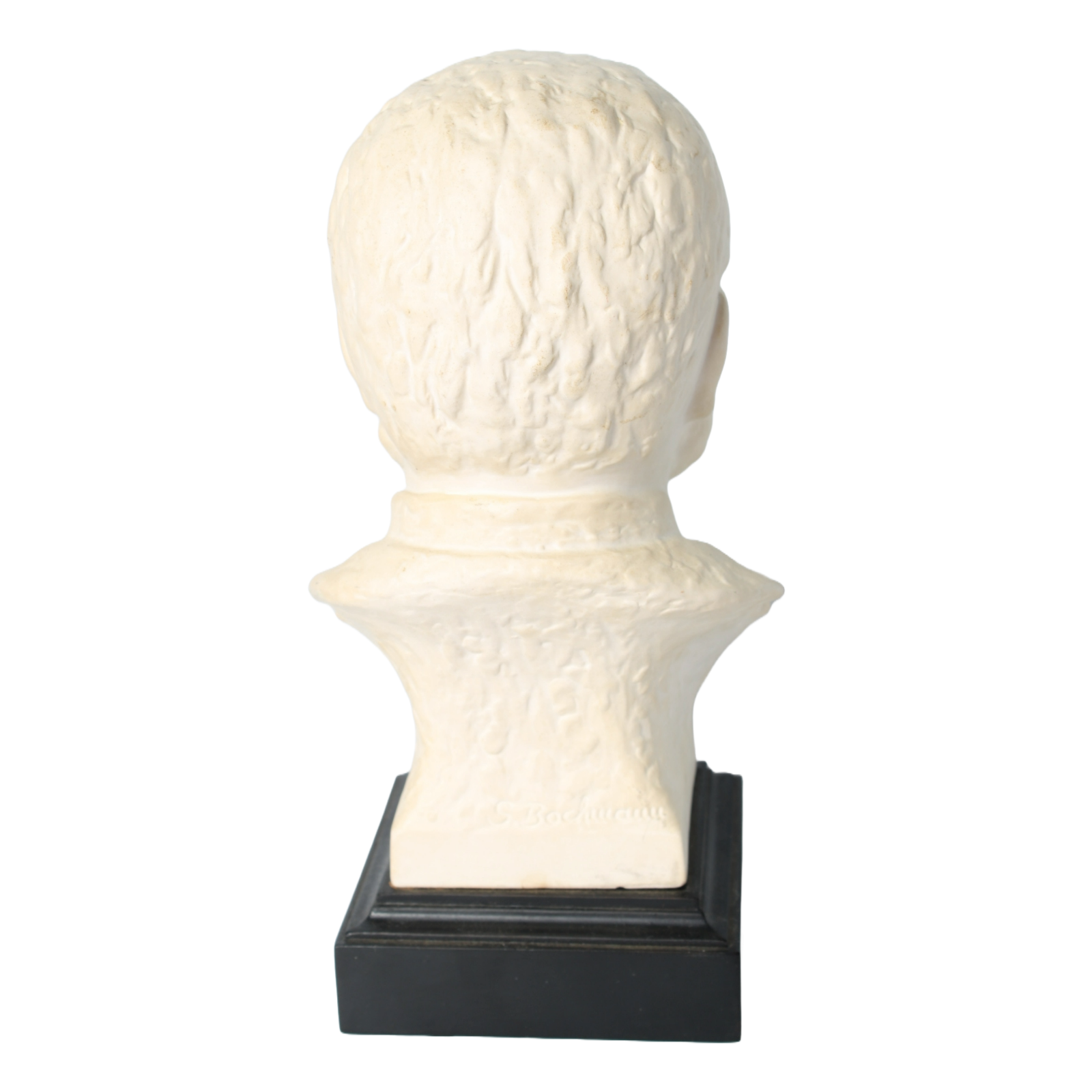 Vintage Goebel Victor Hugo Bust | Bisque Porcelain Sculpture on Black Base