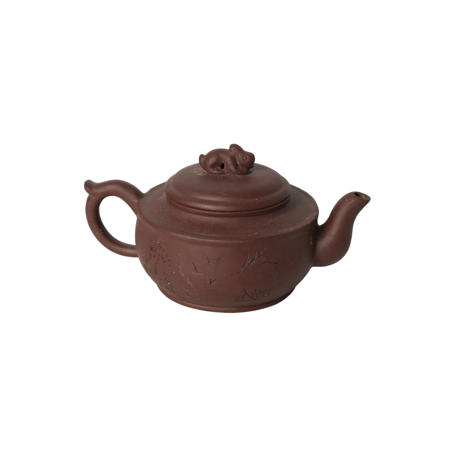 Antique Chinese Yixing Teapot | 20th-Century Zisha Clay | Traditional Handmade